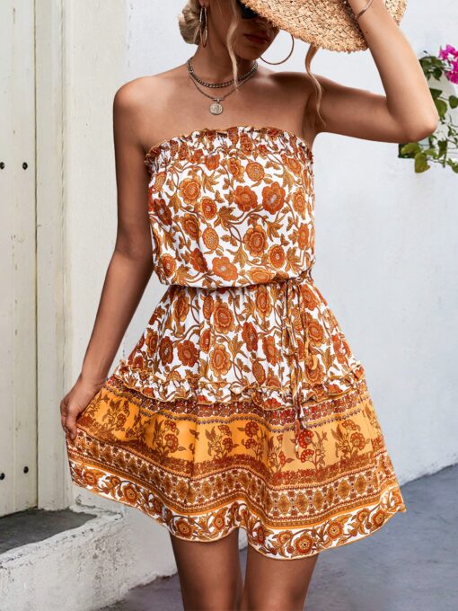 Boho Kleid Kurz  Alixia