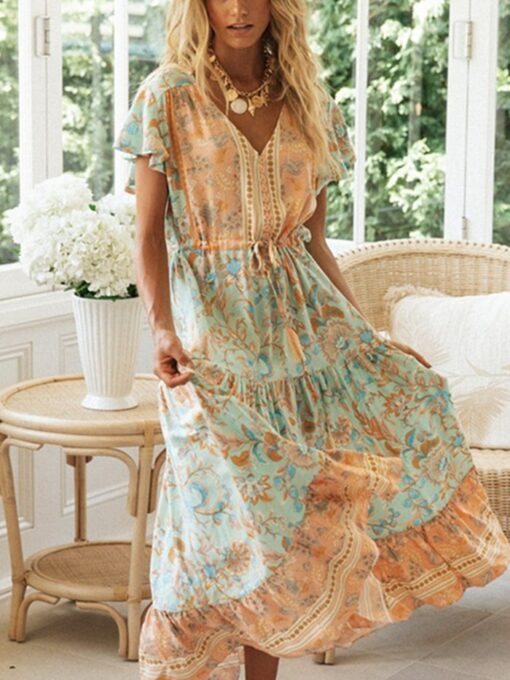 Boho Maxi Kleid  Zerya
