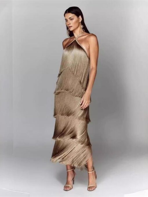 Beige Long Dress