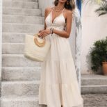 Beige Long Dress 04