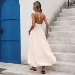Beige Long Dress 05