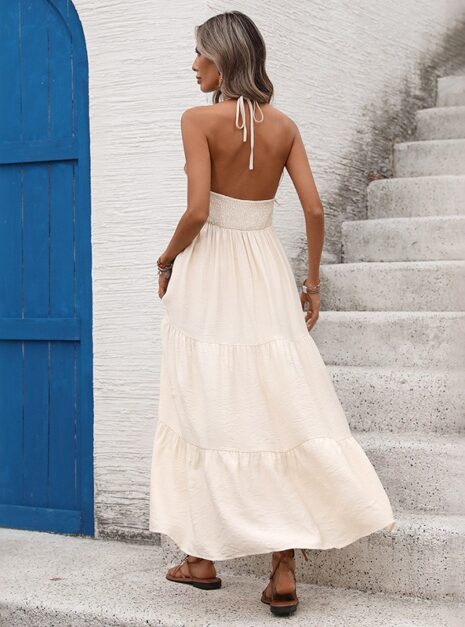 Beige Long Dress 05 Beige Long Dress 05