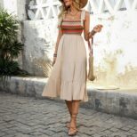 Beige Long Dress