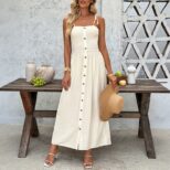 Beige Long Dress 2
