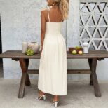 Beige Long Dress 3