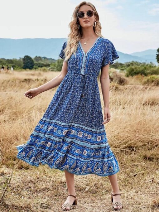 Blue Long Dress