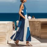 Blue Long Dress 02