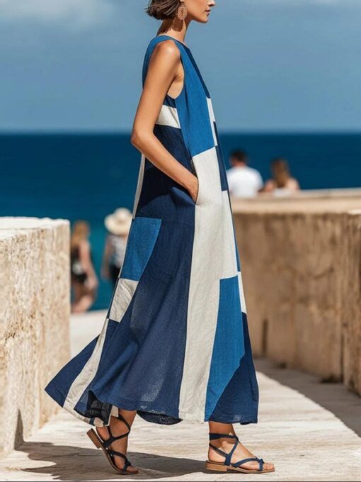 Blue Long Dress 02
