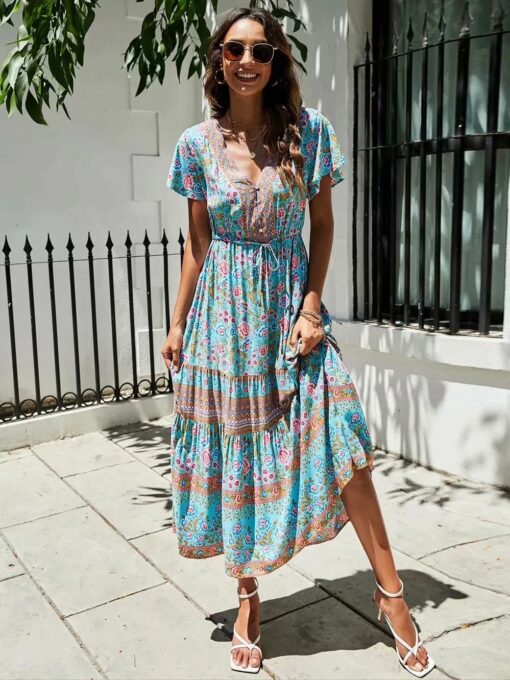 Blue Midi Dress