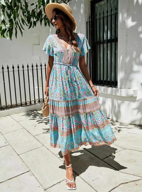 Blue Midi Dress (2) Blue Midi Dress (2)