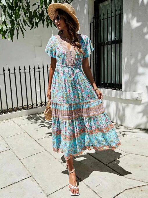 Blue Midi Dress (2)