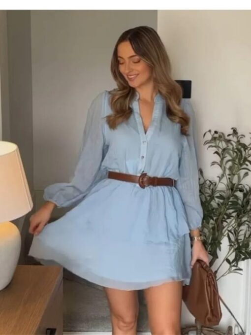 Blue Short Dress
