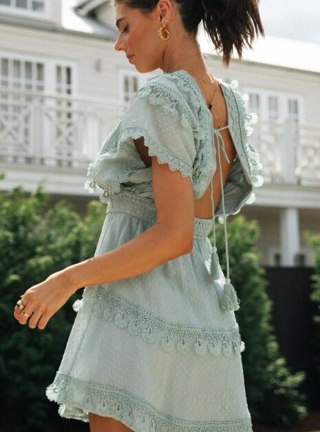 Blue Short Dress (2) Blue Short Dress (2)