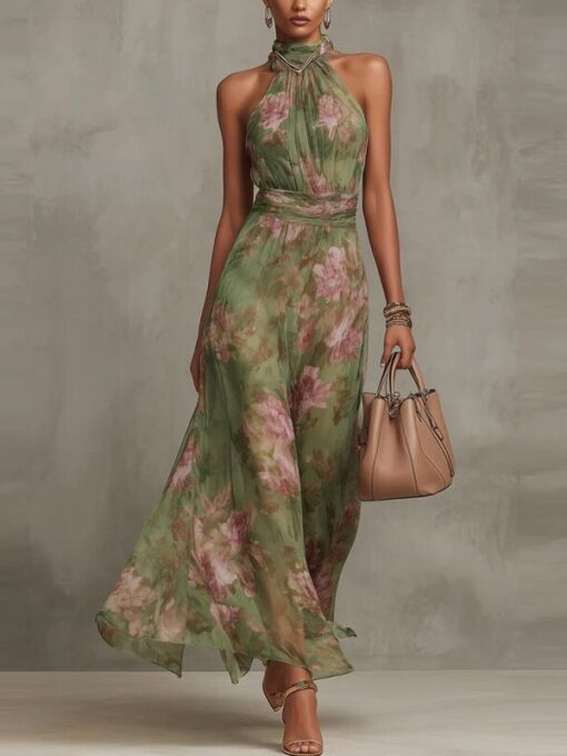 Green Long Dress