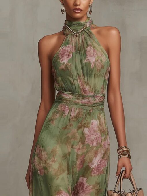 Green Long Dress 02