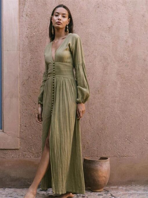 Green Long Dress