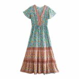 Green Long Dress (3)
