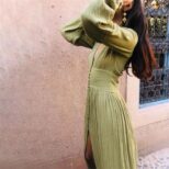 Green Long Dress (4)