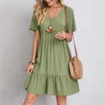 Green Short Dress