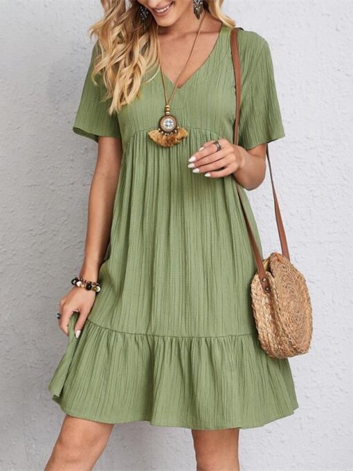 Green Short Dress