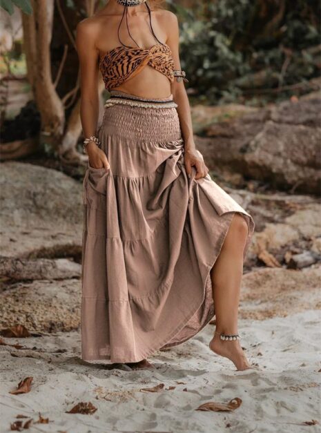 Khaki Skirt (3) Khaki Skirt (3)