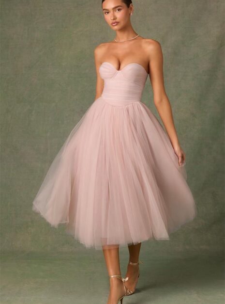 Pink Midi Dress (4) Pink Midi Dress (4)