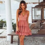 Pink Short Dress A1