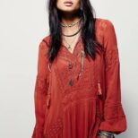 Red Long Dress A3