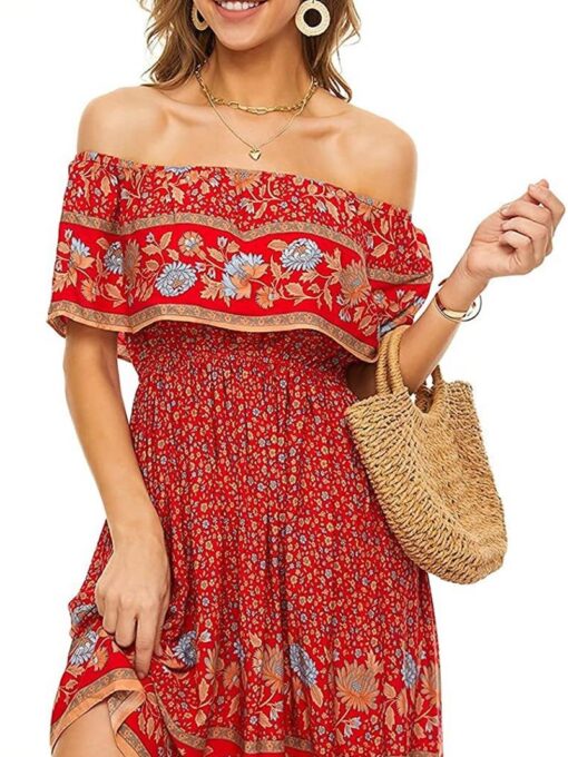 Red Short Dress A1