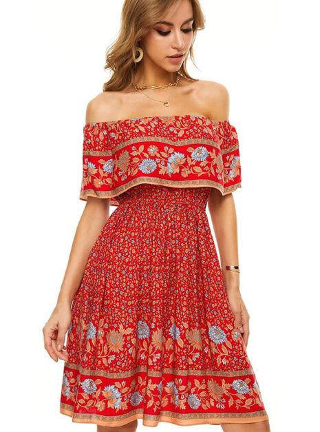 Red Short Dress A2 Red Short Dress A2