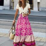 Rose Red Skirt