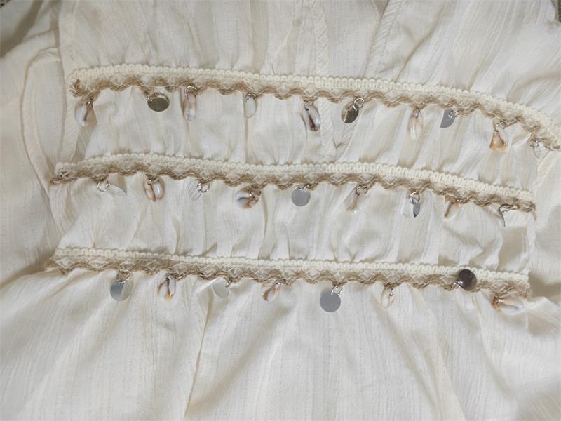 Shell A0 White Long Dress