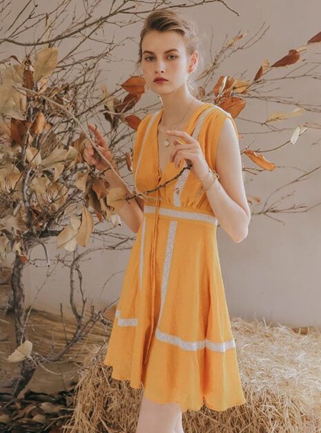 Yellow Short Dress