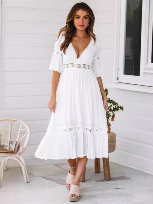 White Long Dress