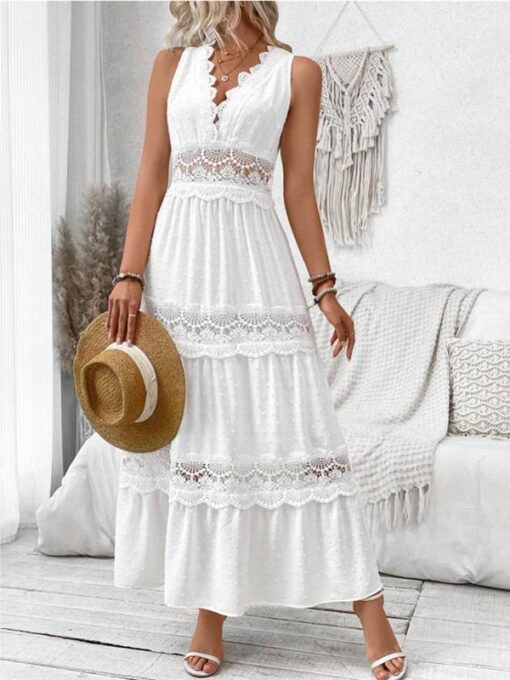 White Long Dress 02
