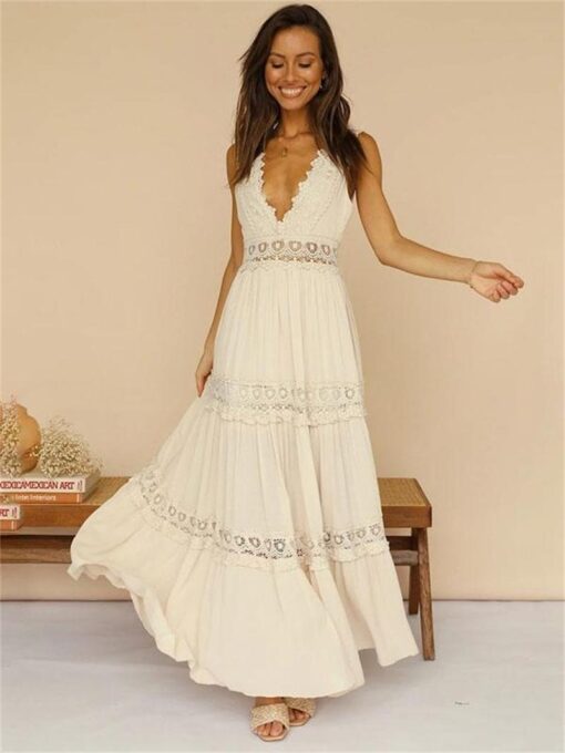 White Long Dress 02