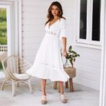 White Long Dress 03