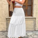 White Long Skirt 2