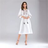 White Midi Dress