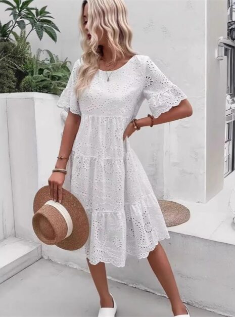 White Midi Dress