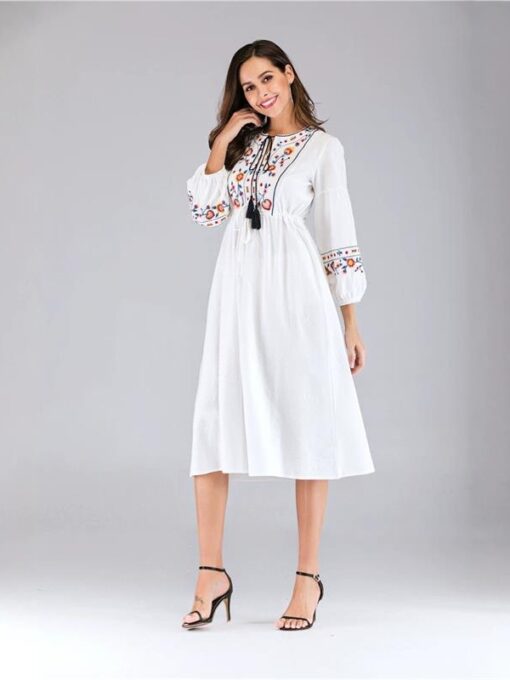 White Midi Dress 02