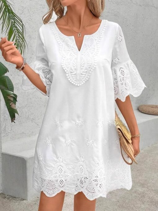 White Short Dress