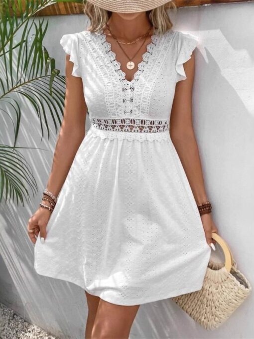 White Short Dress