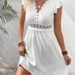 White Short Dress 04