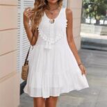 White Short Dress