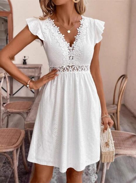 White Short Dress