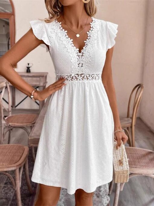 White Short Dress