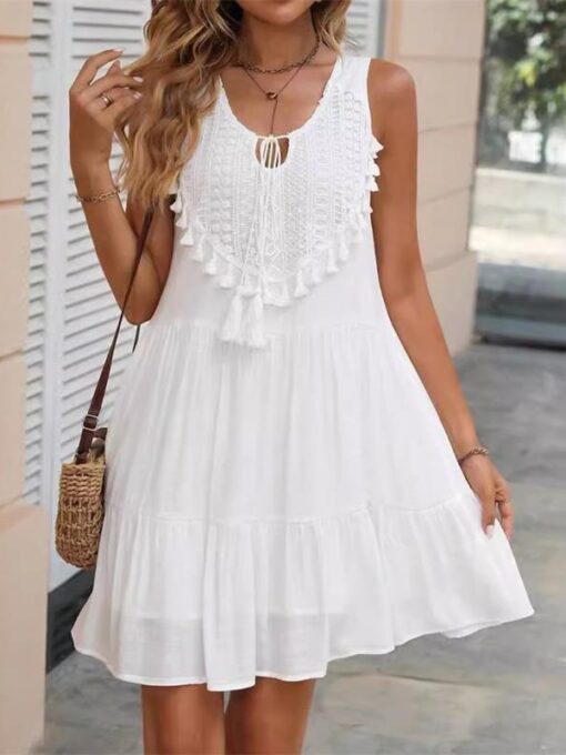 White Short Dress