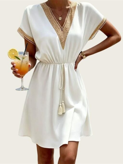 White Short Dress