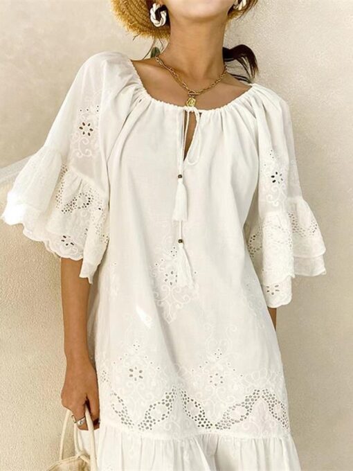 White Short Dress